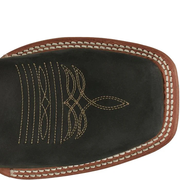 JUSTIN MENS HOMBRE BLACK WESTERN BOOTS STYLE JP2506 - Image 4