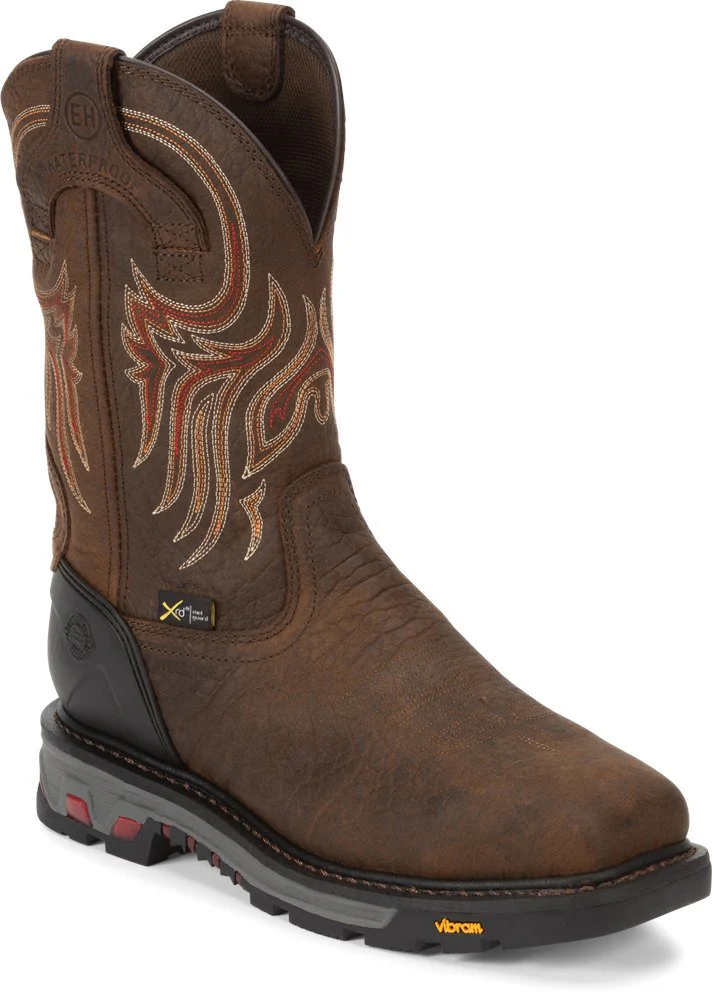 Justin Men's Steel Toe WP Driscoll Western Boot Style WK2112 - Image 3