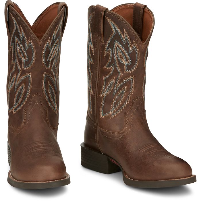 JUSTIN MENS RENDON WESTERN BOOTS STYLE SE7530