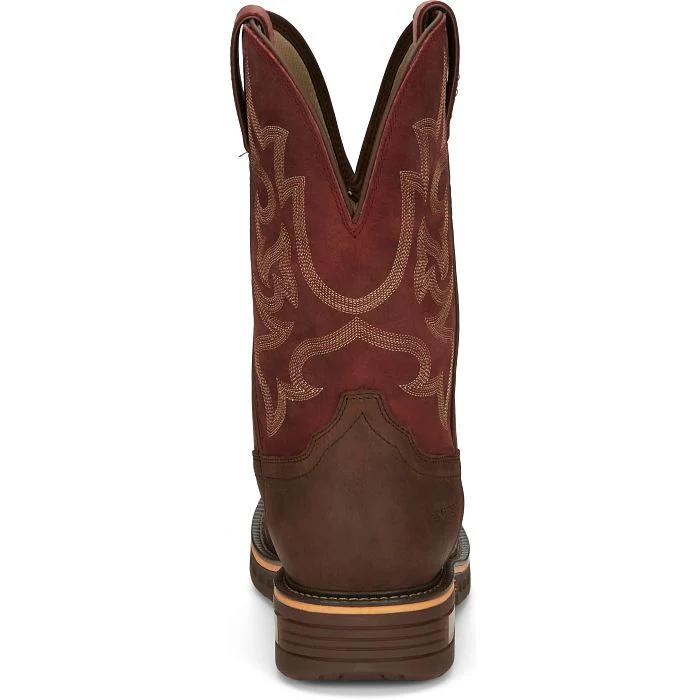 JUSTIN MENS RESISTOR COMPOSITE TOE WORKBOOTS STYLE CR4007 - Image 5