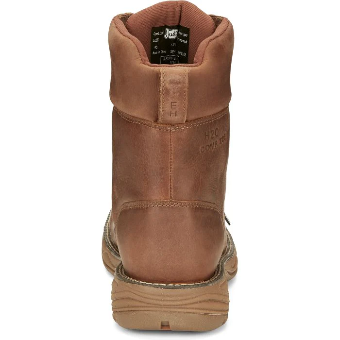 Justin Mens Rush Nano Composite Toe Waterproof Work Boots Style SE468 - Image 6