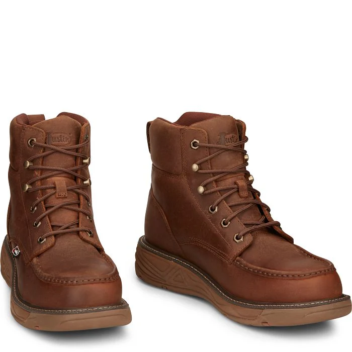 Justin Mens Rush Nano Composite Toe Waterproof Work Boots Style SE471 - Image 2