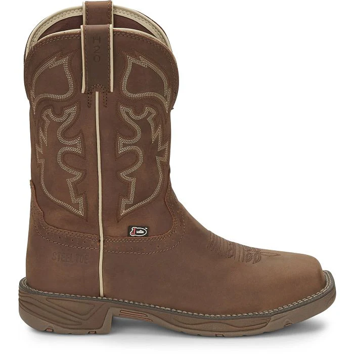 Justin Mens Rush Steel Toe Workboots Style WK4331 - Image 4