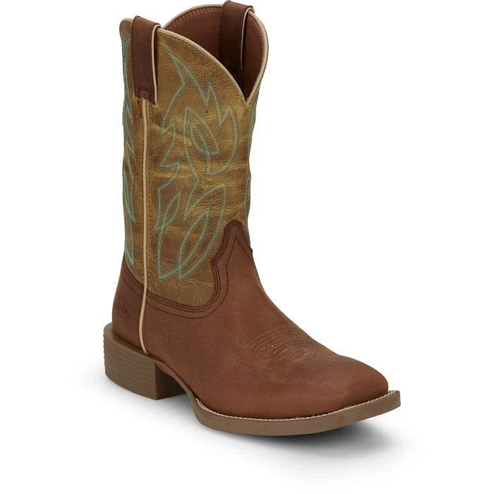 JUSTIN RUSH STAMPEDE CANTOR WESTERN WORK BOOT STYLE SE7515 - Image 2