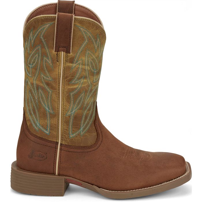 JUSTIN RUSH STAMPEDE CANTOR WESTERN WORK BOOT STYLE SE7515 - Image 3