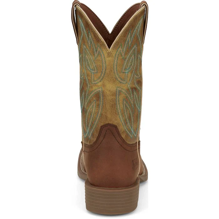 JUSTIN RUSH STAMPEDE CANTOR WESTERN WORK BOOT STYLE SE7515 - Image 5