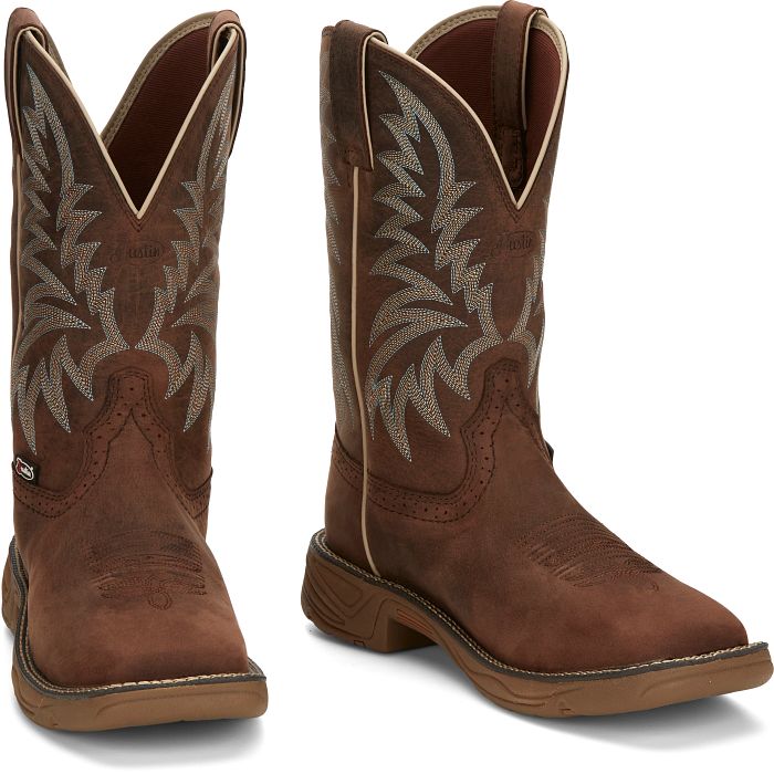 JUSTIN RUSH STAMPEDE WESTERN WORK BOOT STYLE SE7400 - Image 2