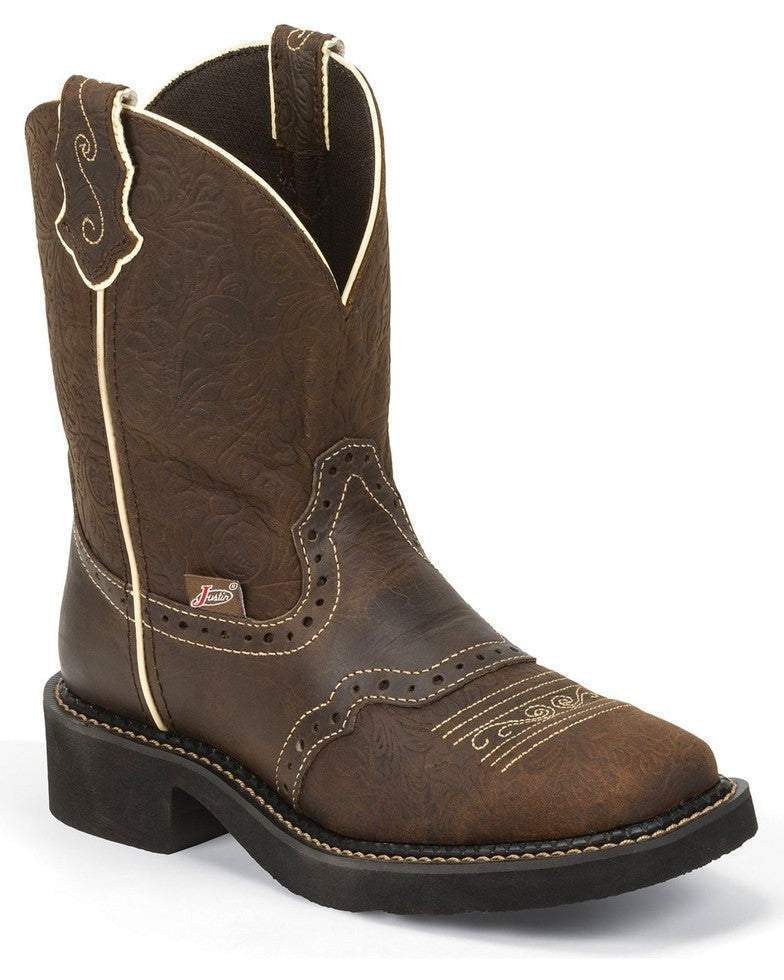 Justin Ladies Embossed Gypsy Western Boots Style GY9618 - Image 5