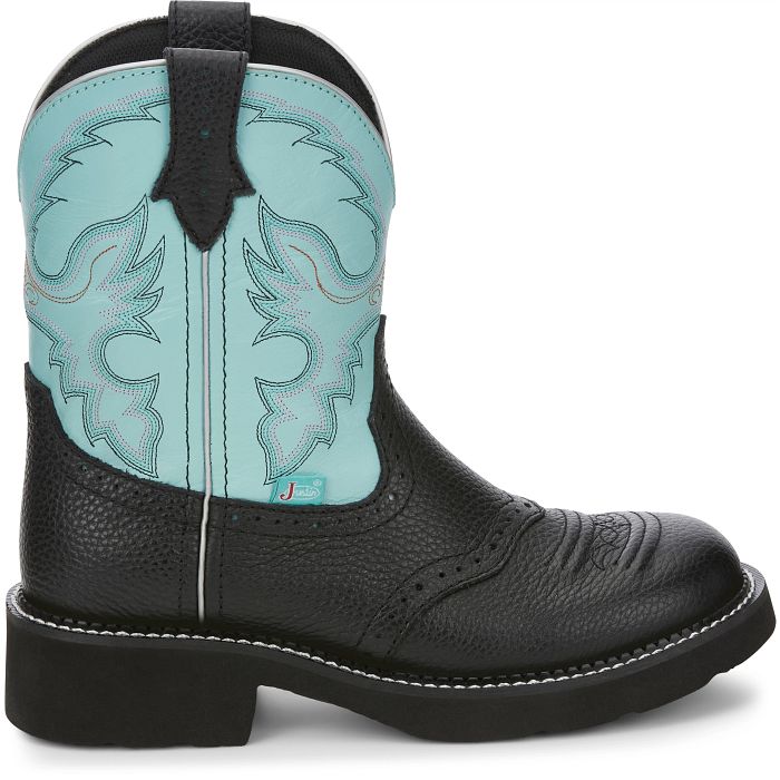 Justin Ladies Gemma Light Blue Boots Style GY9905 - Image 3