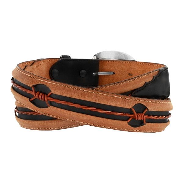 Leegin Mens Fenced In Belts Black Style C10813 - Image 3