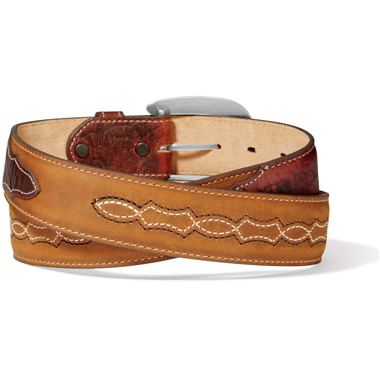 Leegin Mens Brown Maverick Belt Style C42745 - Image 3
