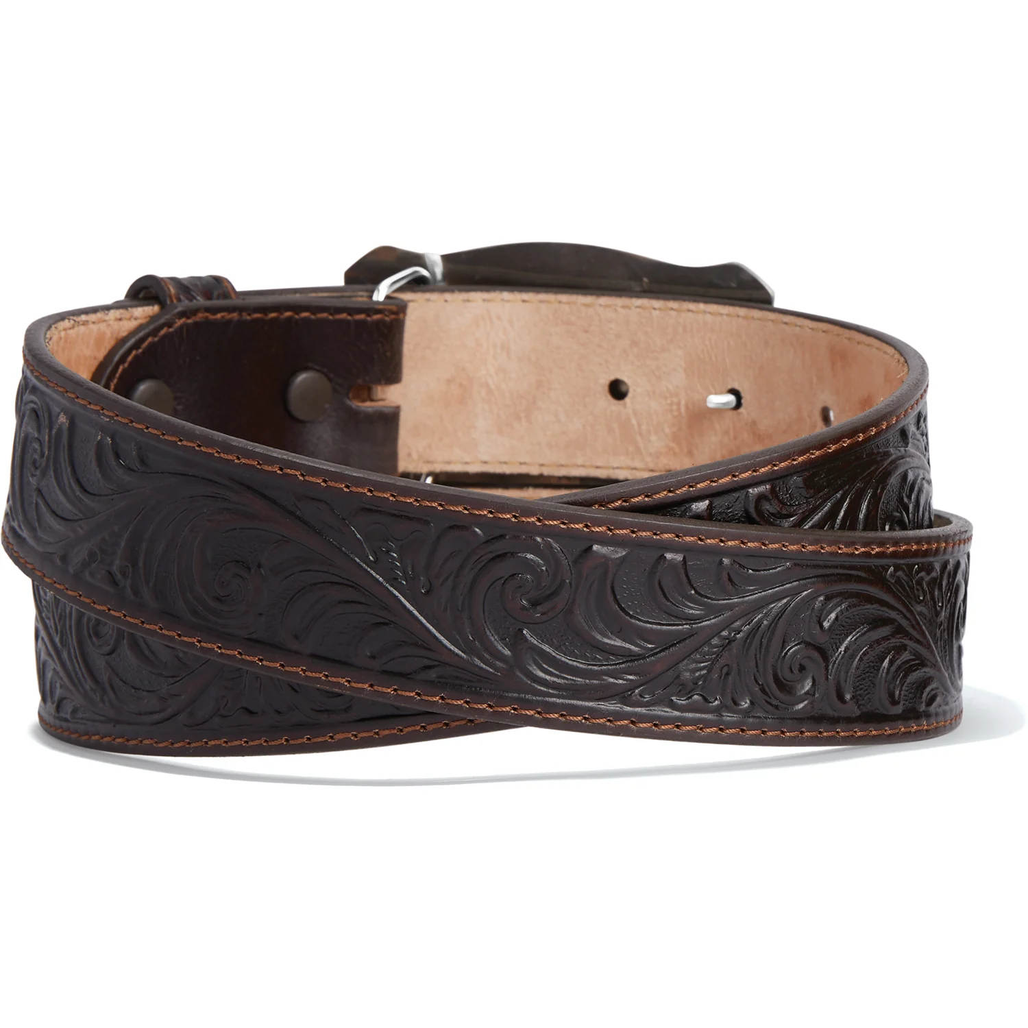 Leegin Mens Brown Floral Faith Belt Style C42795 - Image 2