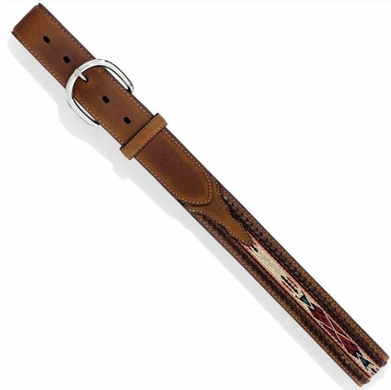 Leegin Silver Creek Mens Bucklace Edged Aztec Belt Style 5A109 - Image 3