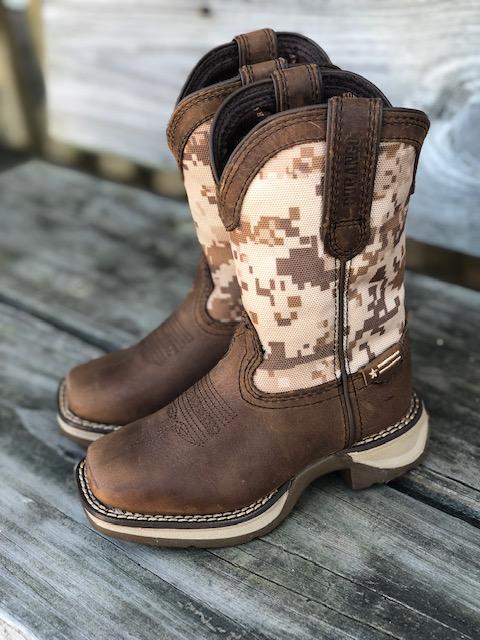 DURANGO LIL' REBEL LITTLE KIDS DESERT CAMO WESTERN BOOT STYLE DBT0208C - Image 2