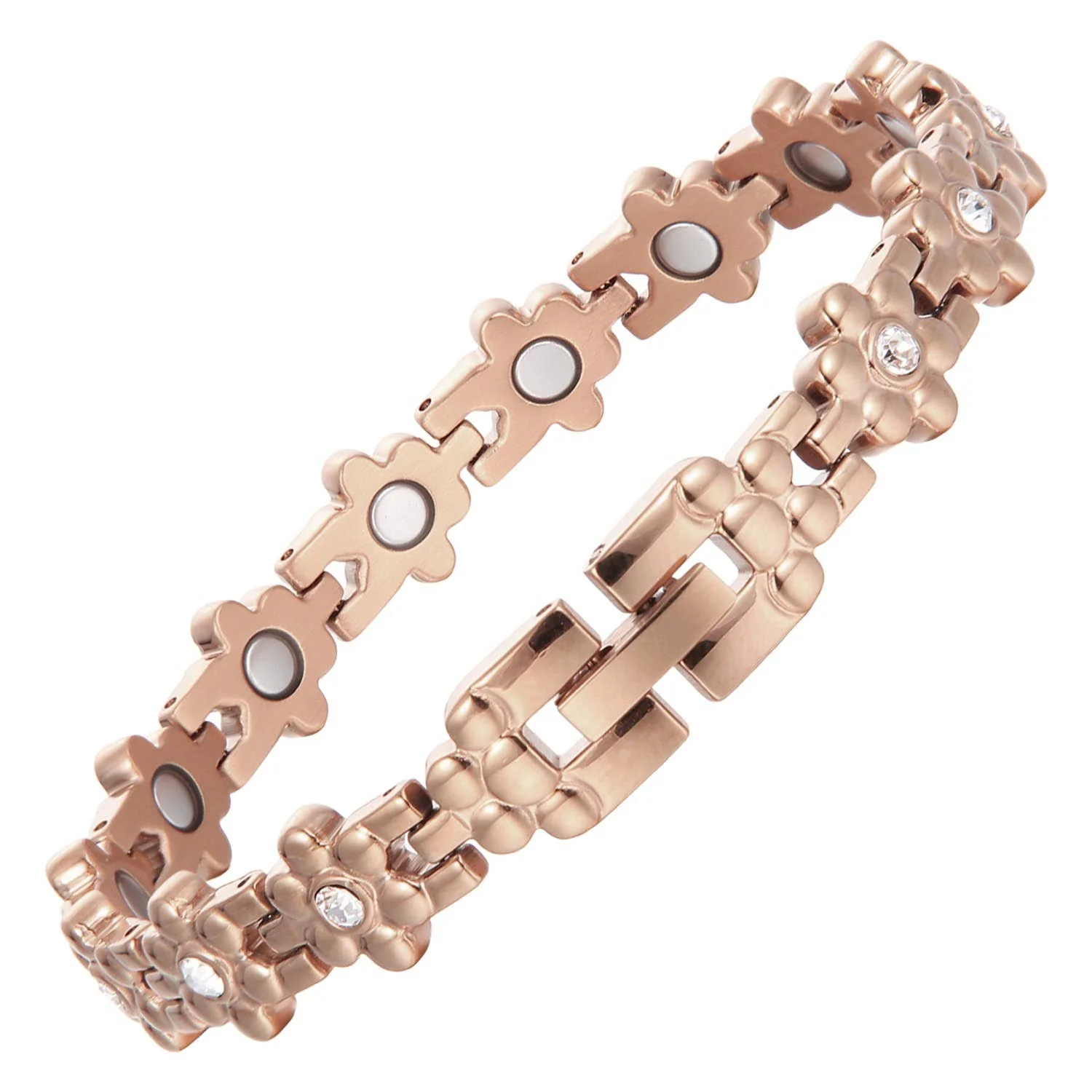 LM 10 Link Copper link rose gold Bracelet - Image 2