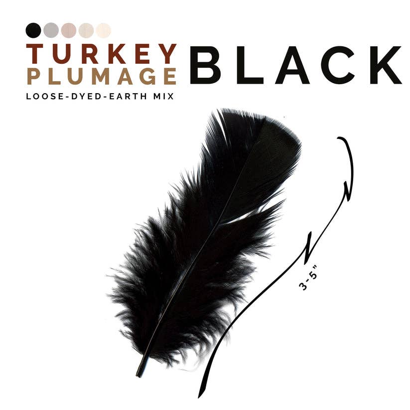 Loose Turkey Plumage Mix Dyed - Earth Mix - Image 6