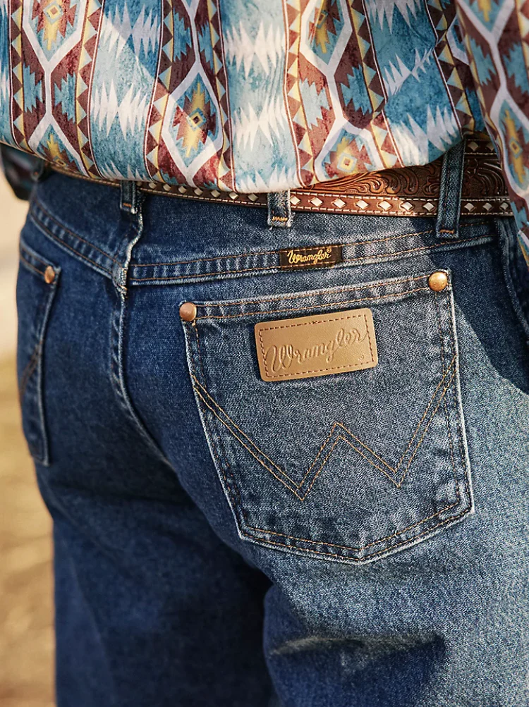 Wrangler Mens Cowboy Cut Original Fit Jeans Stonewashed Style 13MWZGK - Image 4