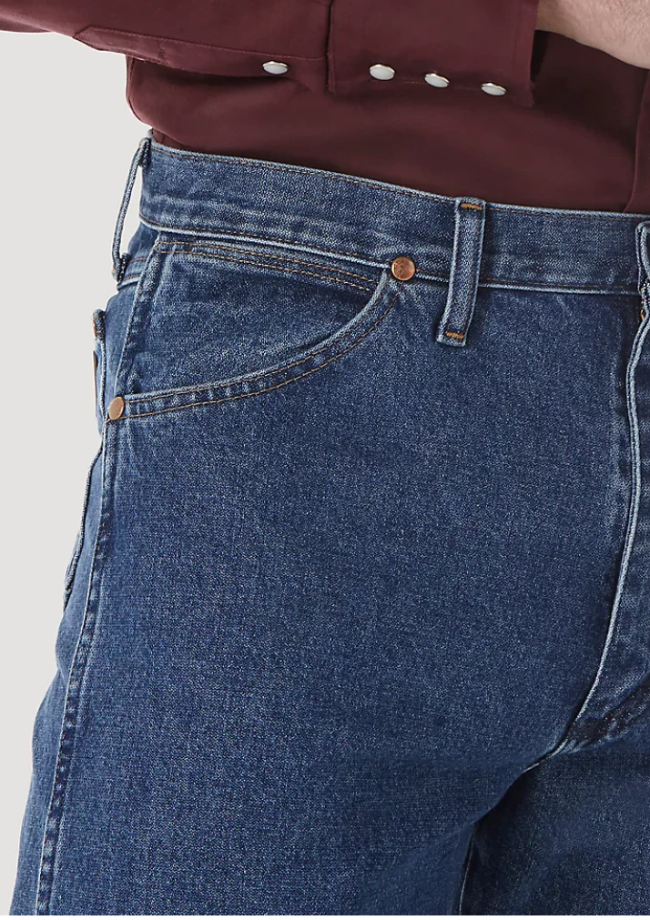 Wrangler Mens Cowboy Cut Original Fit Jeans Stonewashed Style 13MWZGK - Image 6