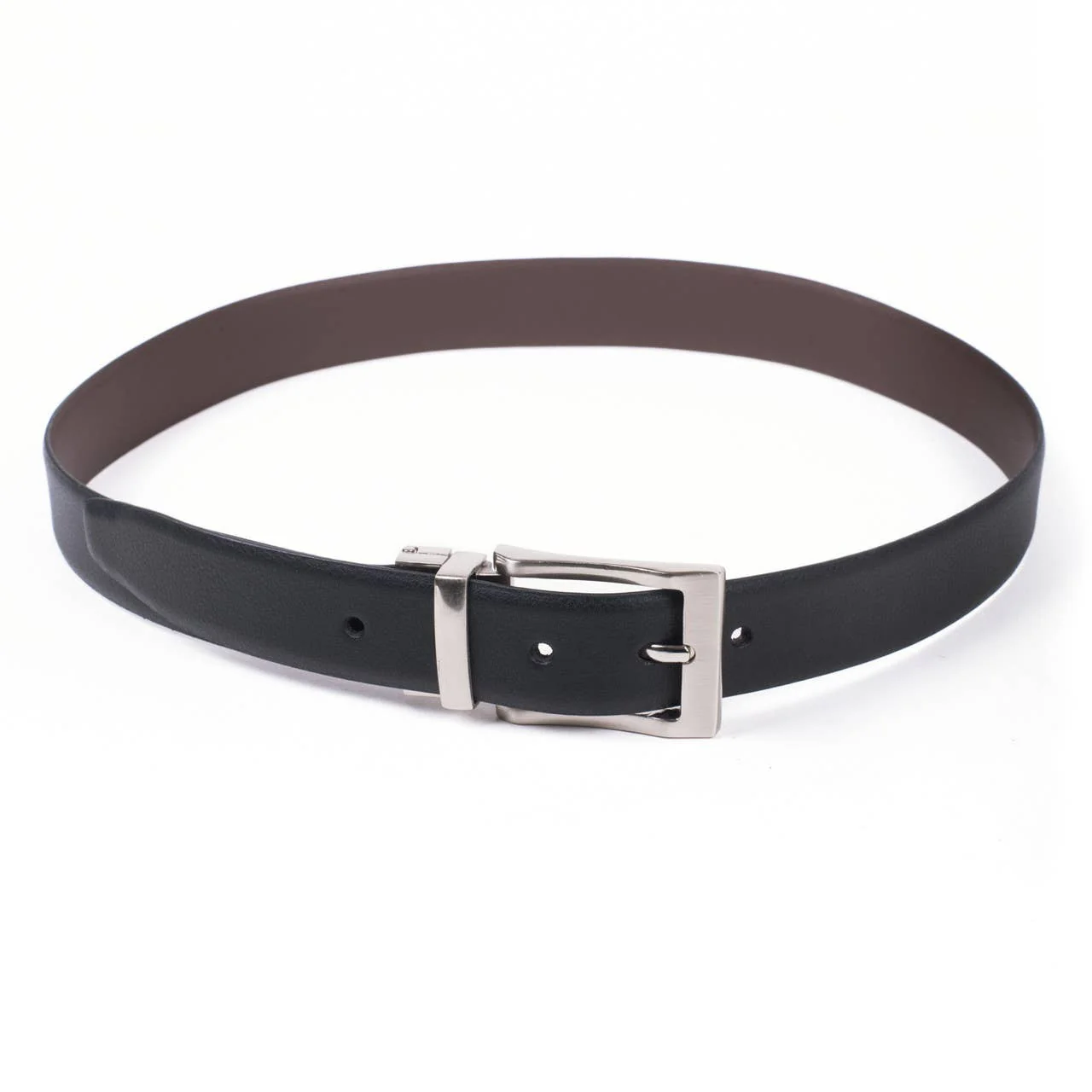 Men's Reversible Dress belt Black & Brown- RVMGLD-DRY2 - Image 2