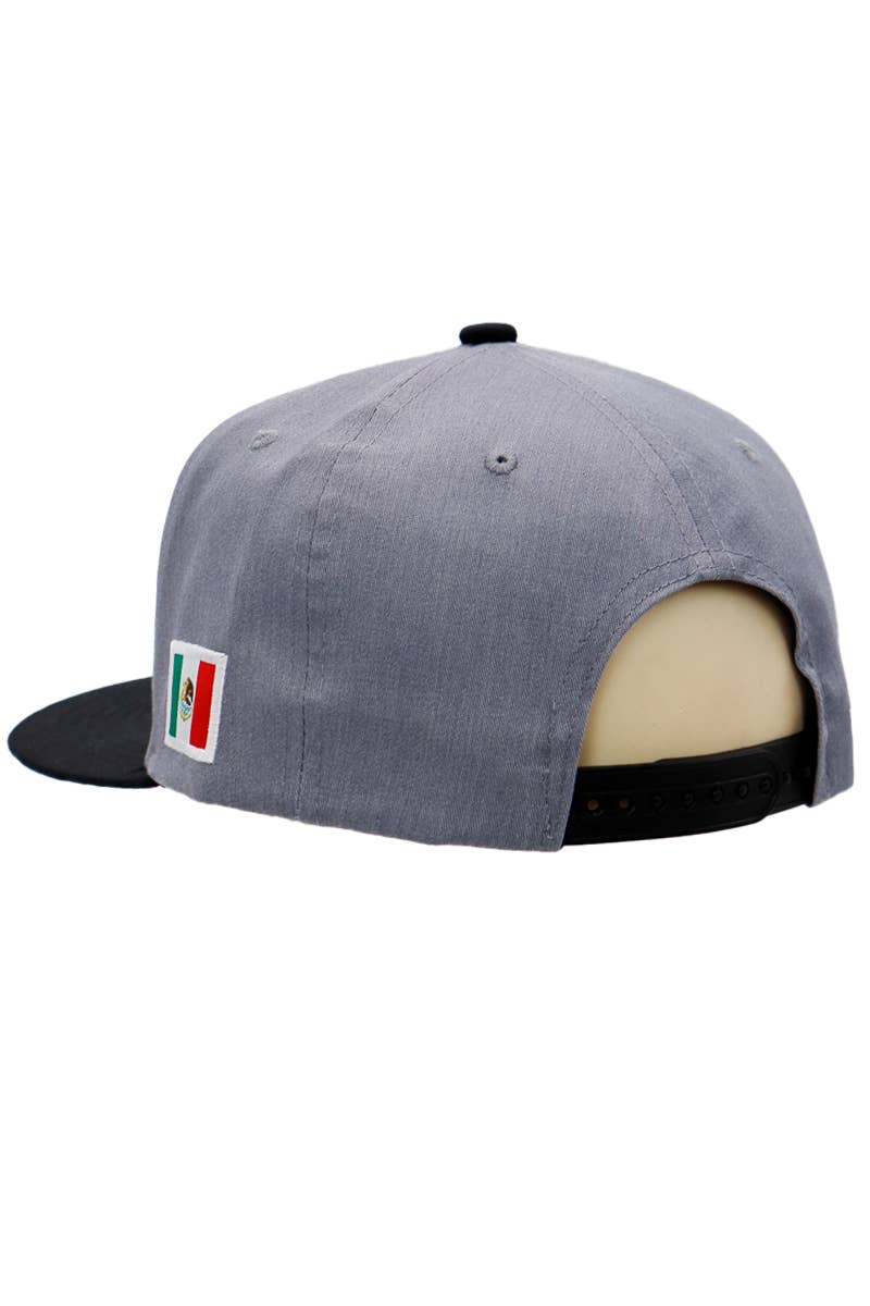 Mexico Eagle Embroidered Flag Flat Bill Snapback - Image 11