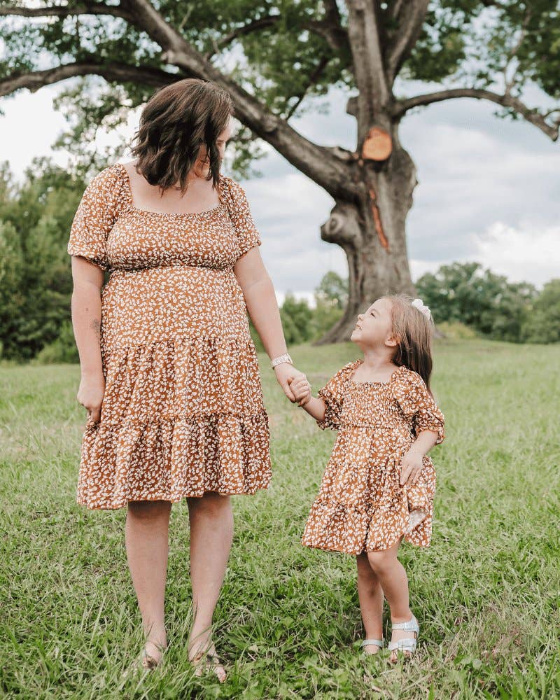 Mommy and Me Katherine Dress - Russet Floral - Image 5