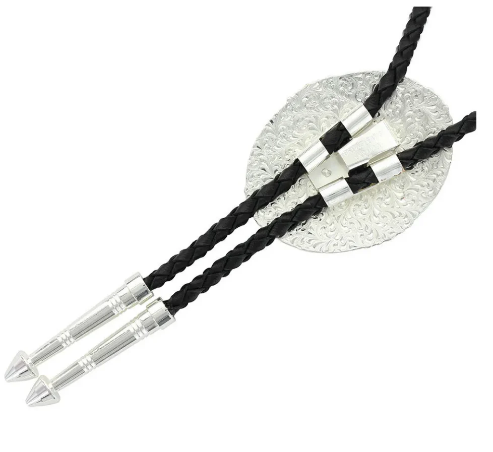 Montana Silversmith Southwestern Rancher's Bolo Tie in Antiqued Silver Style BT46 - Image 2