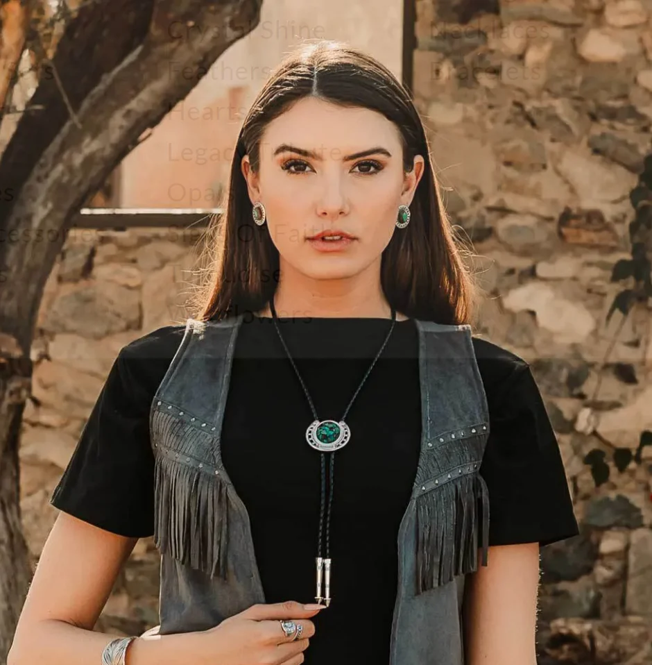 Montana Silversmith The Pioneers Turquoise Bolo Tie Style Bt5150 - Image 3