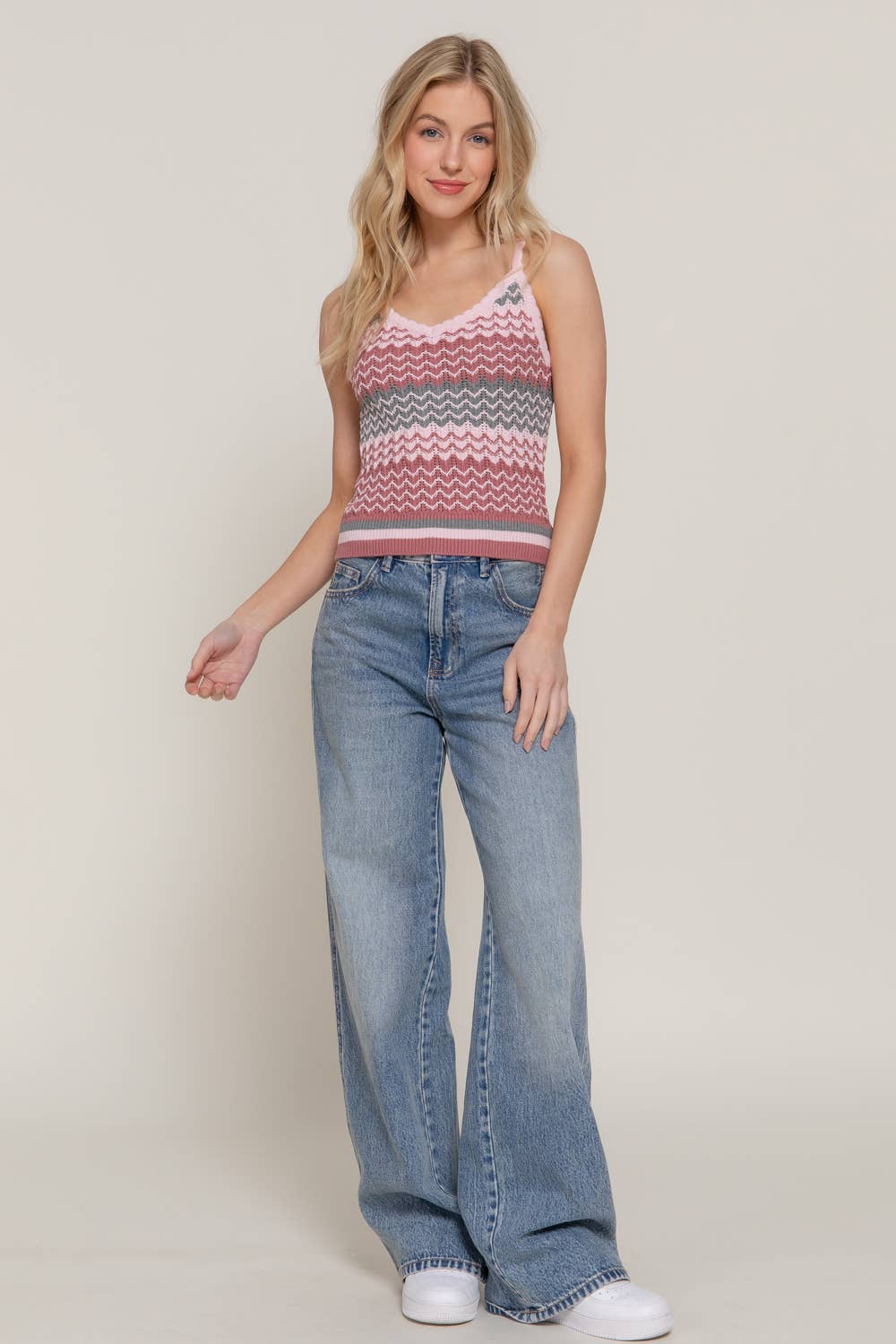 Multi Color Cami Spring Sweater - Image 6