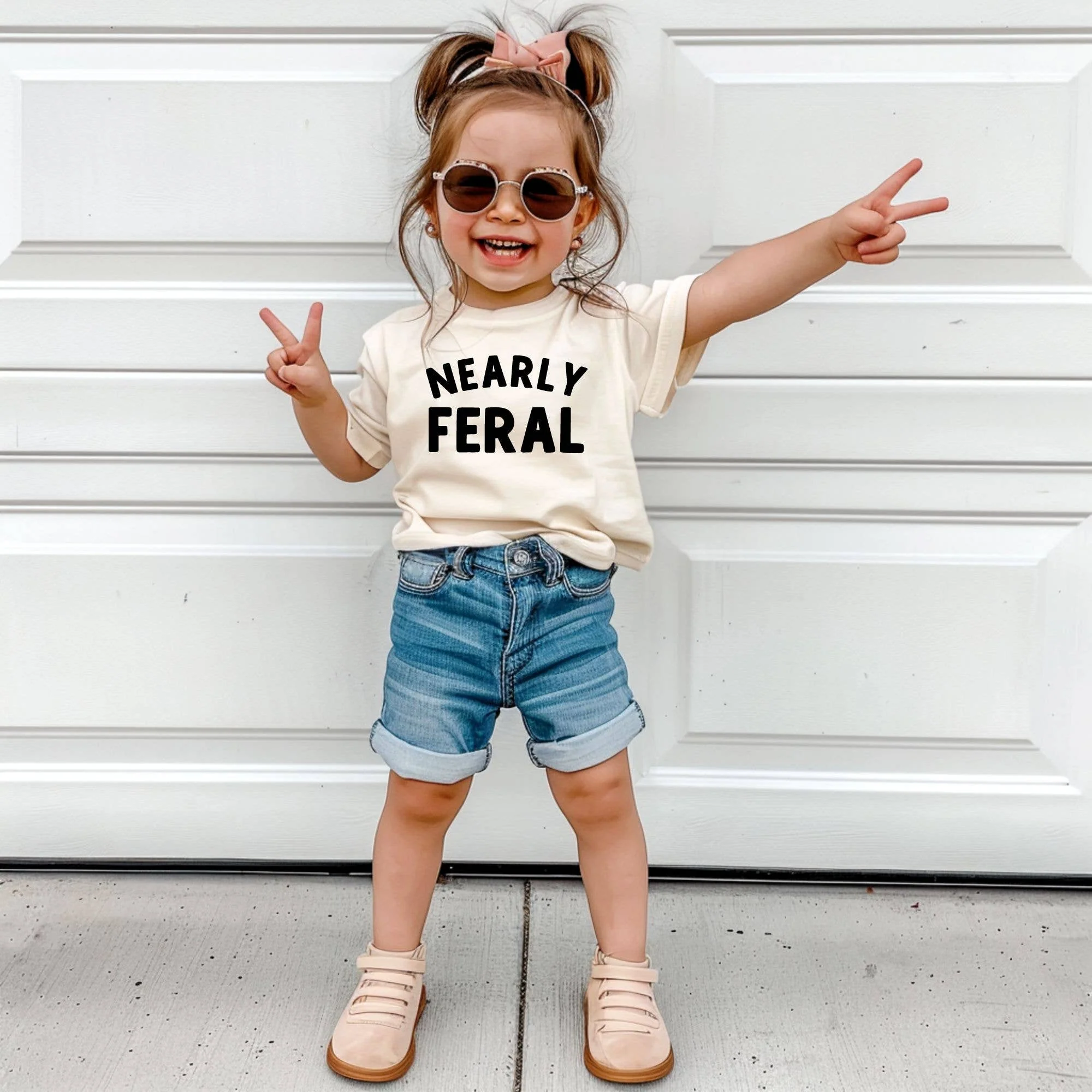 Nearly Feral TShirt for Wild Child, Nearly Feral Toddler
