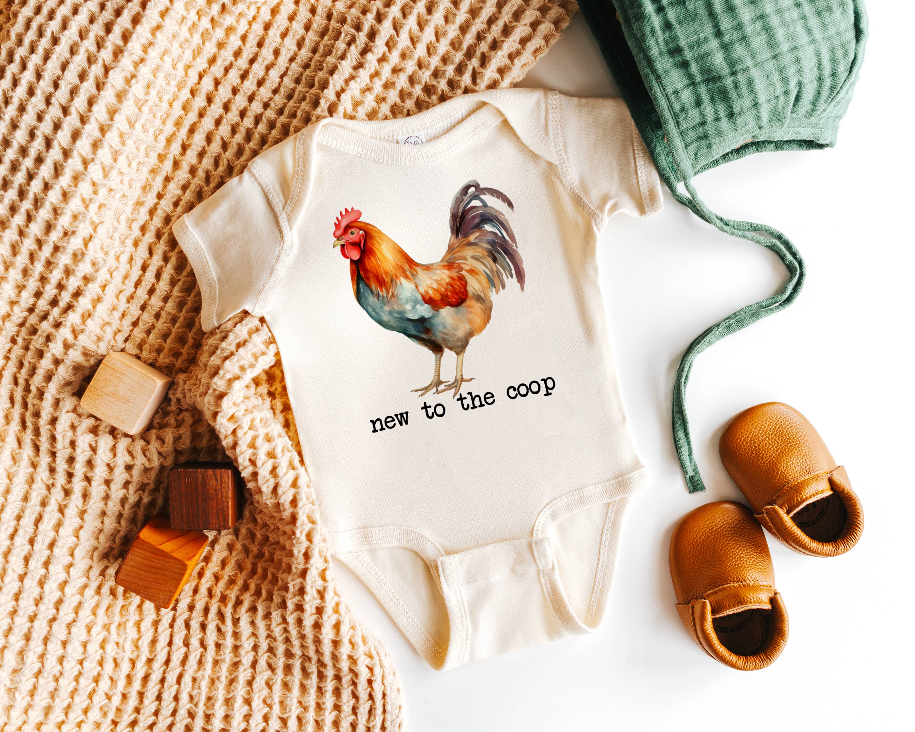 New to the Coop Natural Color Baby Bodysuit - Image 2