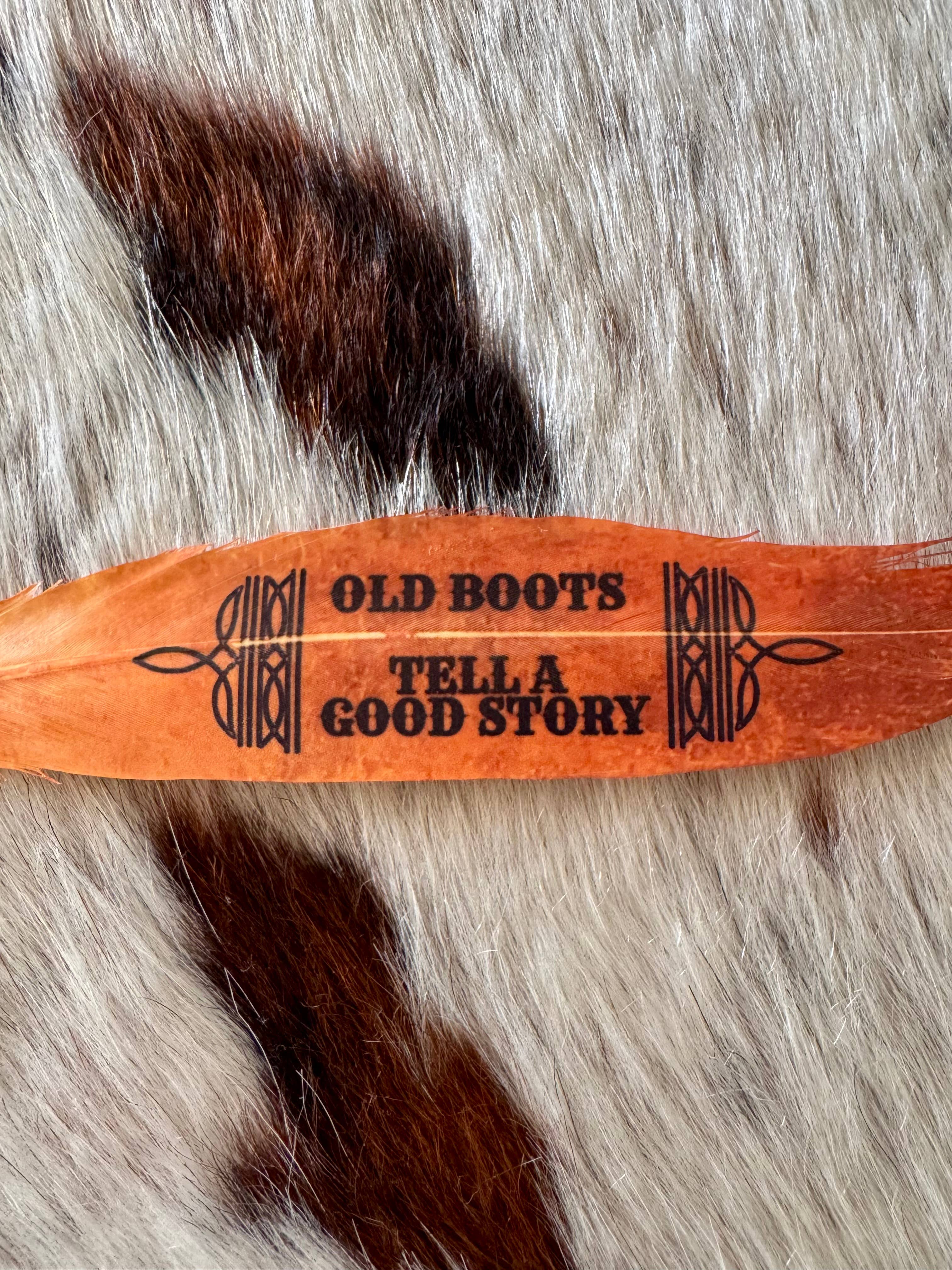 Old Boots Hat Feather - Western Hat Accessory - Image 3