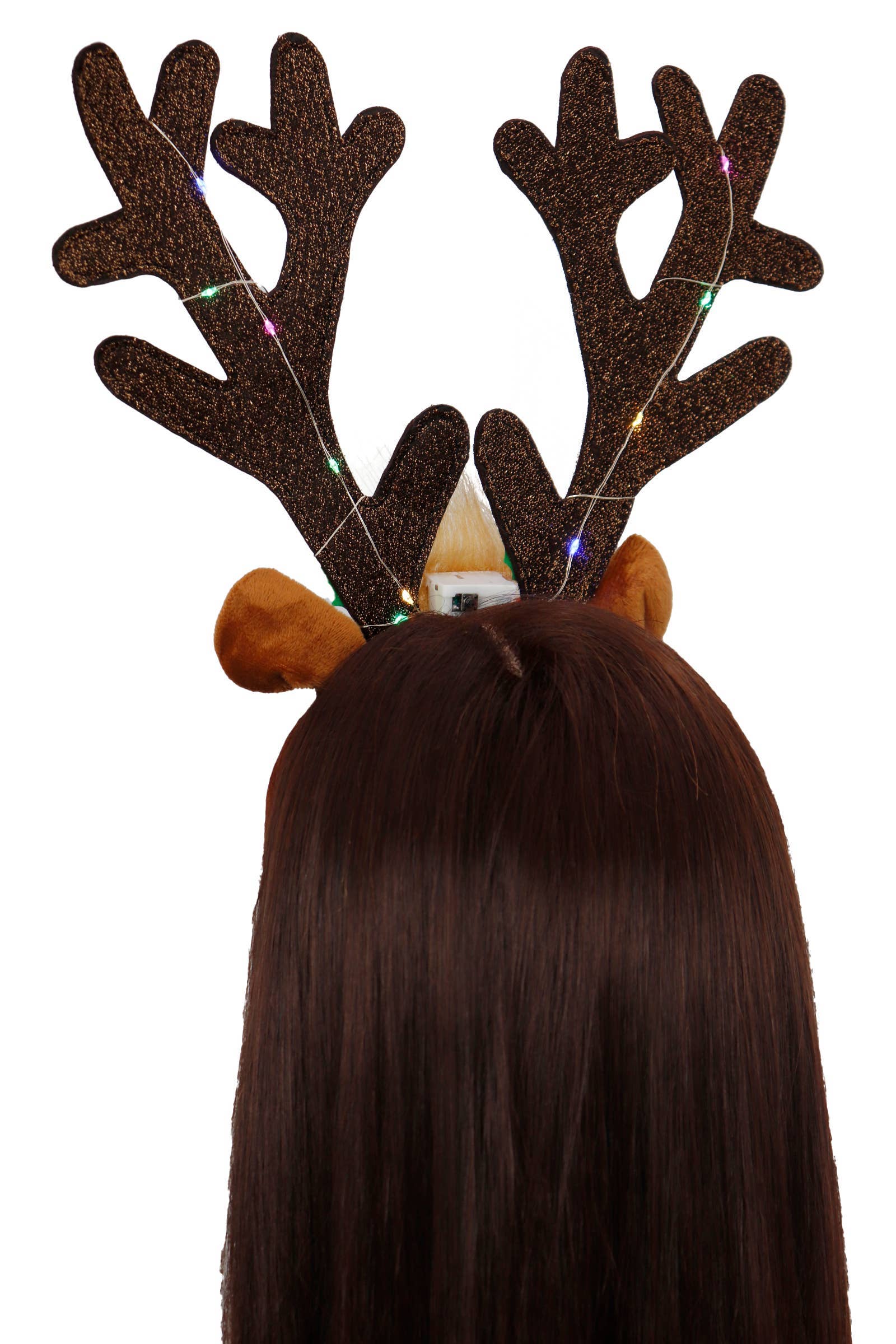 Oversized Rudolph Antler Led Light-up Hairband - Image 4