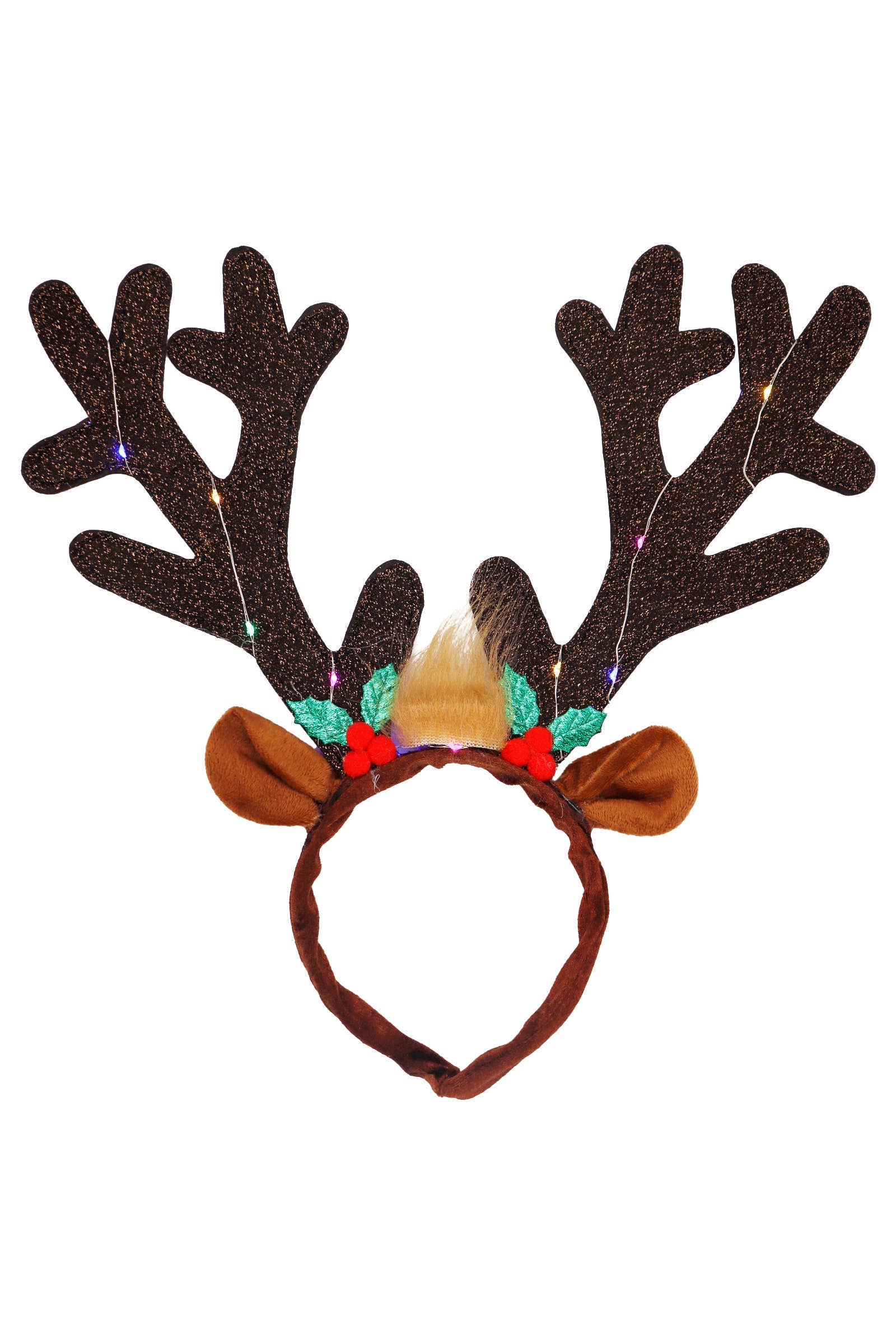 Oversized Rudolph Antler Led Light-up Hairband - Image 5