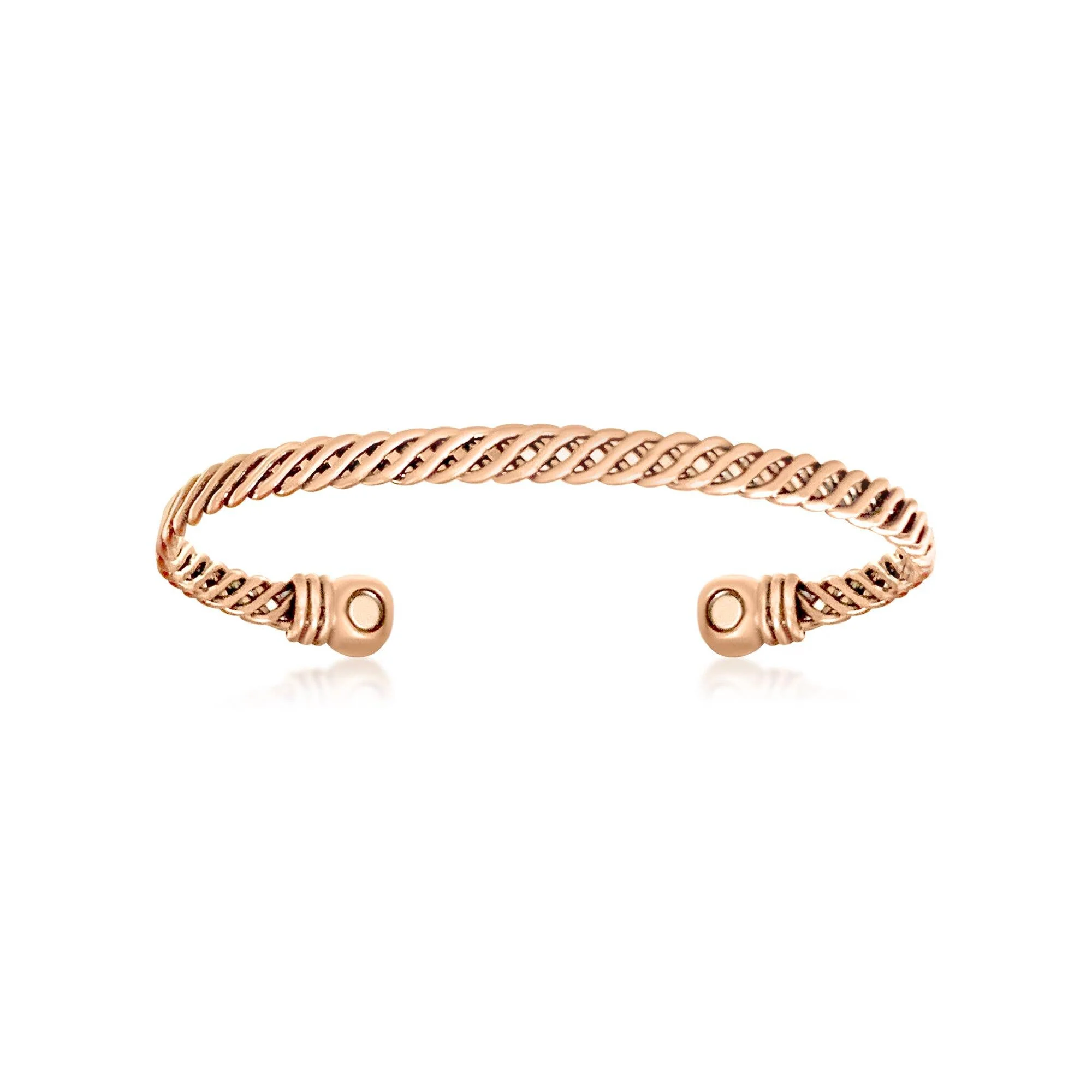 P 09 plain copper bracelet with magnets - Image 3