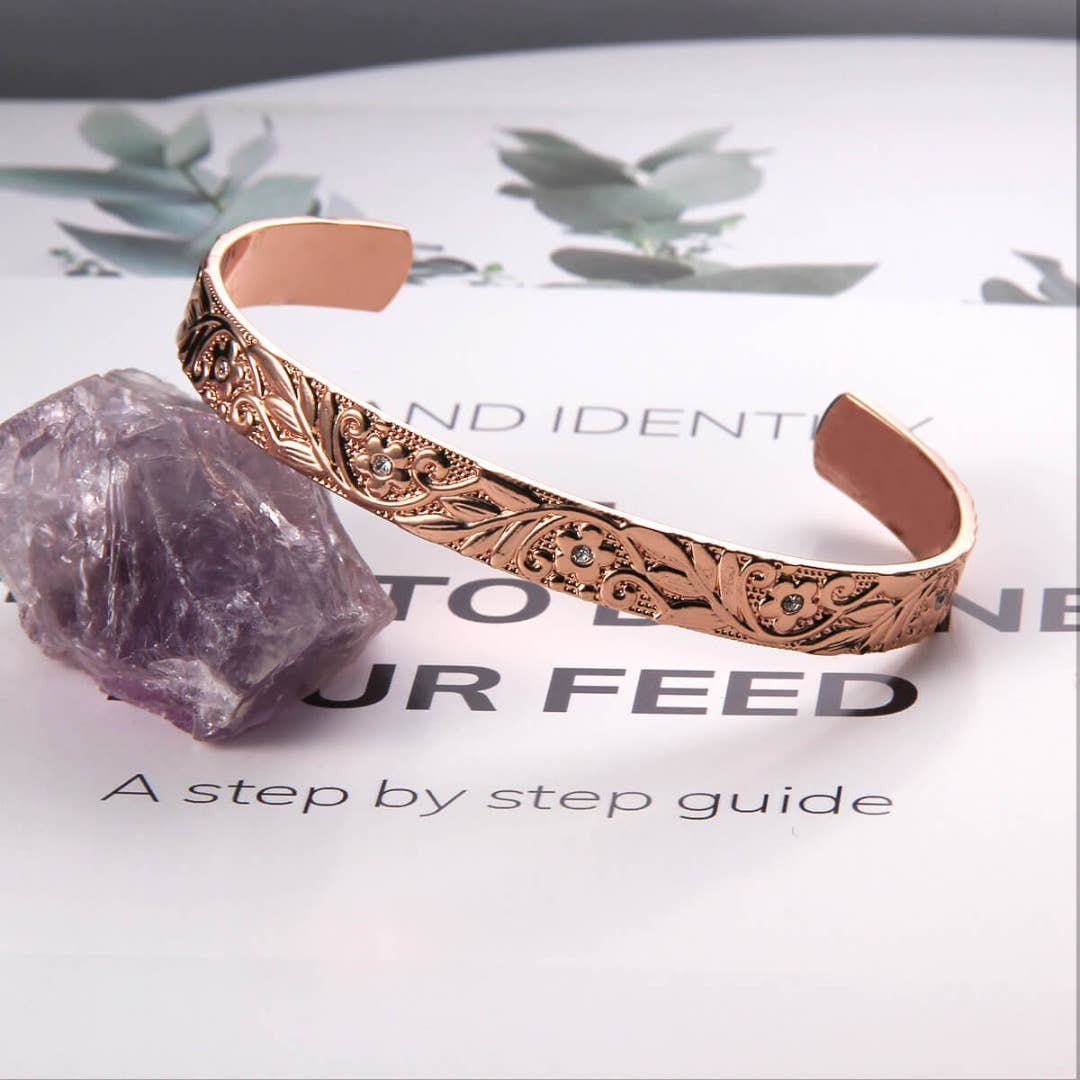 P 32 daisy flower zircon stone magnetic bracelet - Image 4