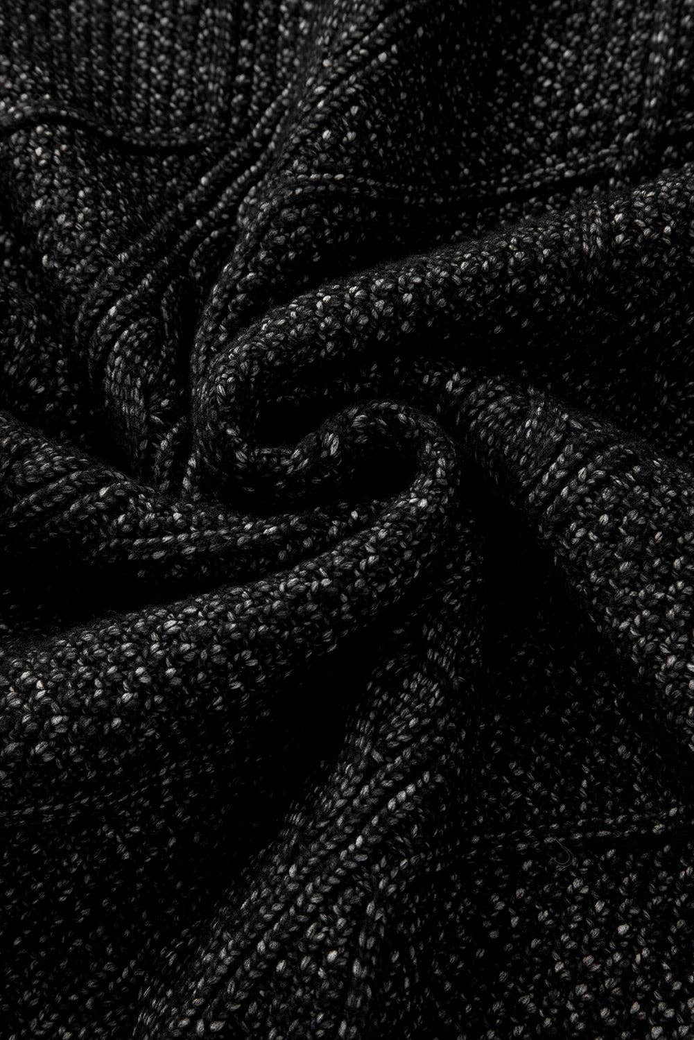 Parchment Cable Knit Drop Shoulder Loose Fit Sweater Dress - Image 11