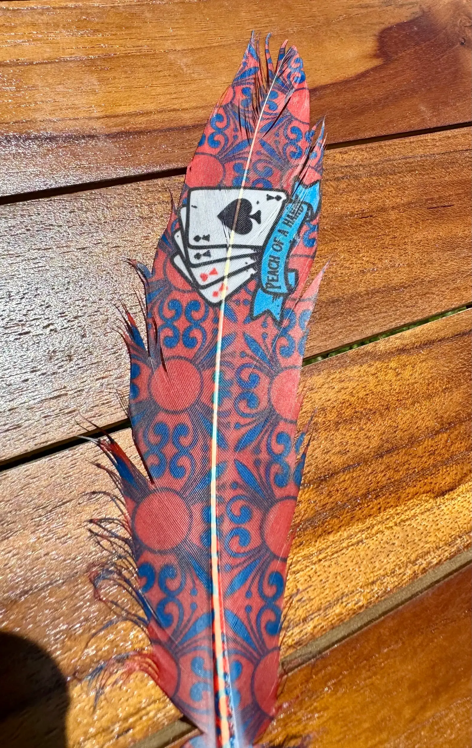 Peach of a Hand Hat Feather - Western Hat Accessory - Image 2