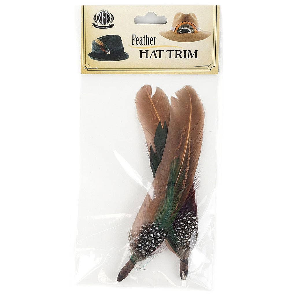 Pheasant-Hackle-Guinea Feather Hat Trims - Cinnamon-Fig - Image 3