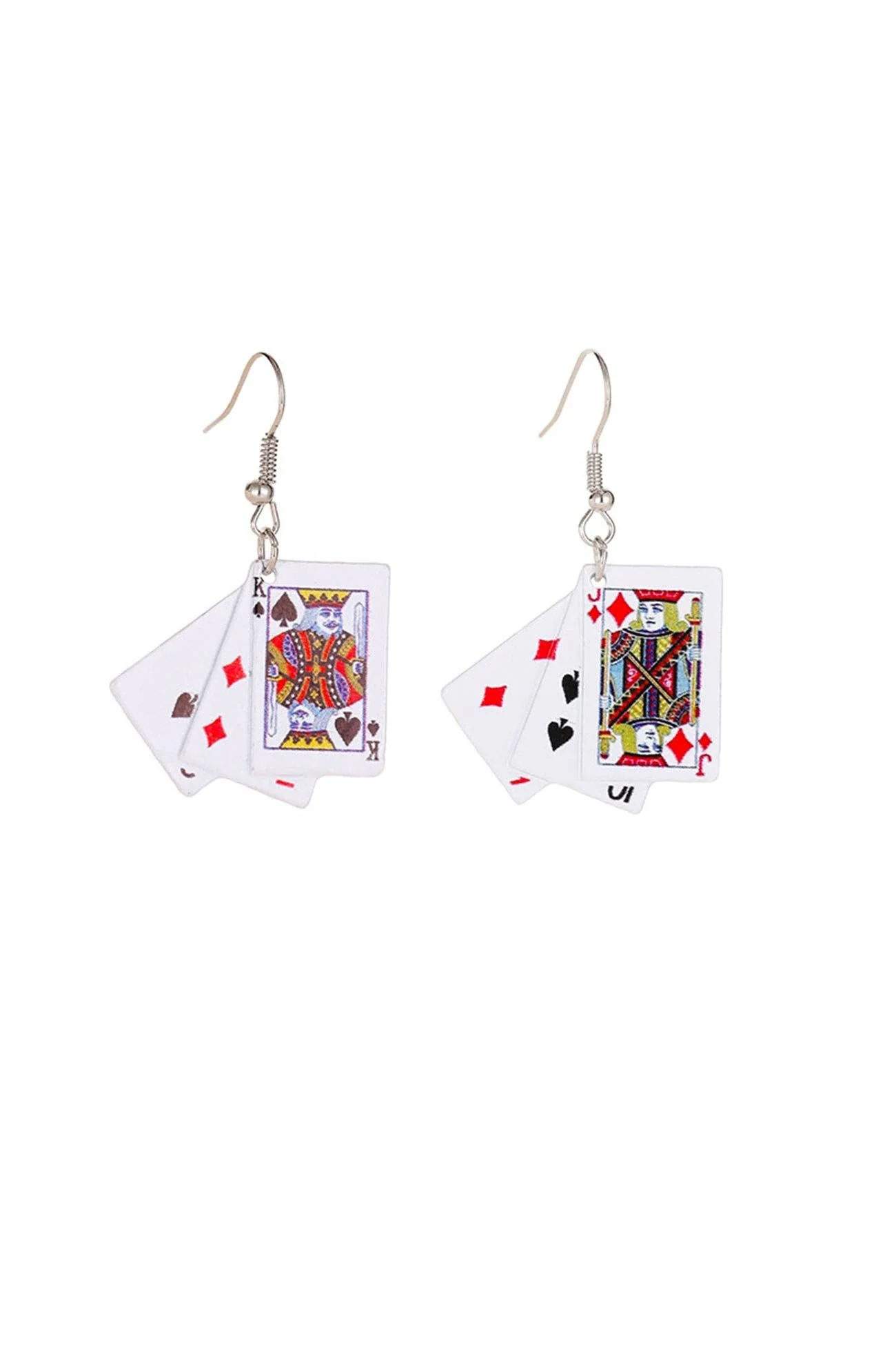 Playing Cards Pendant Earrings - Image 5