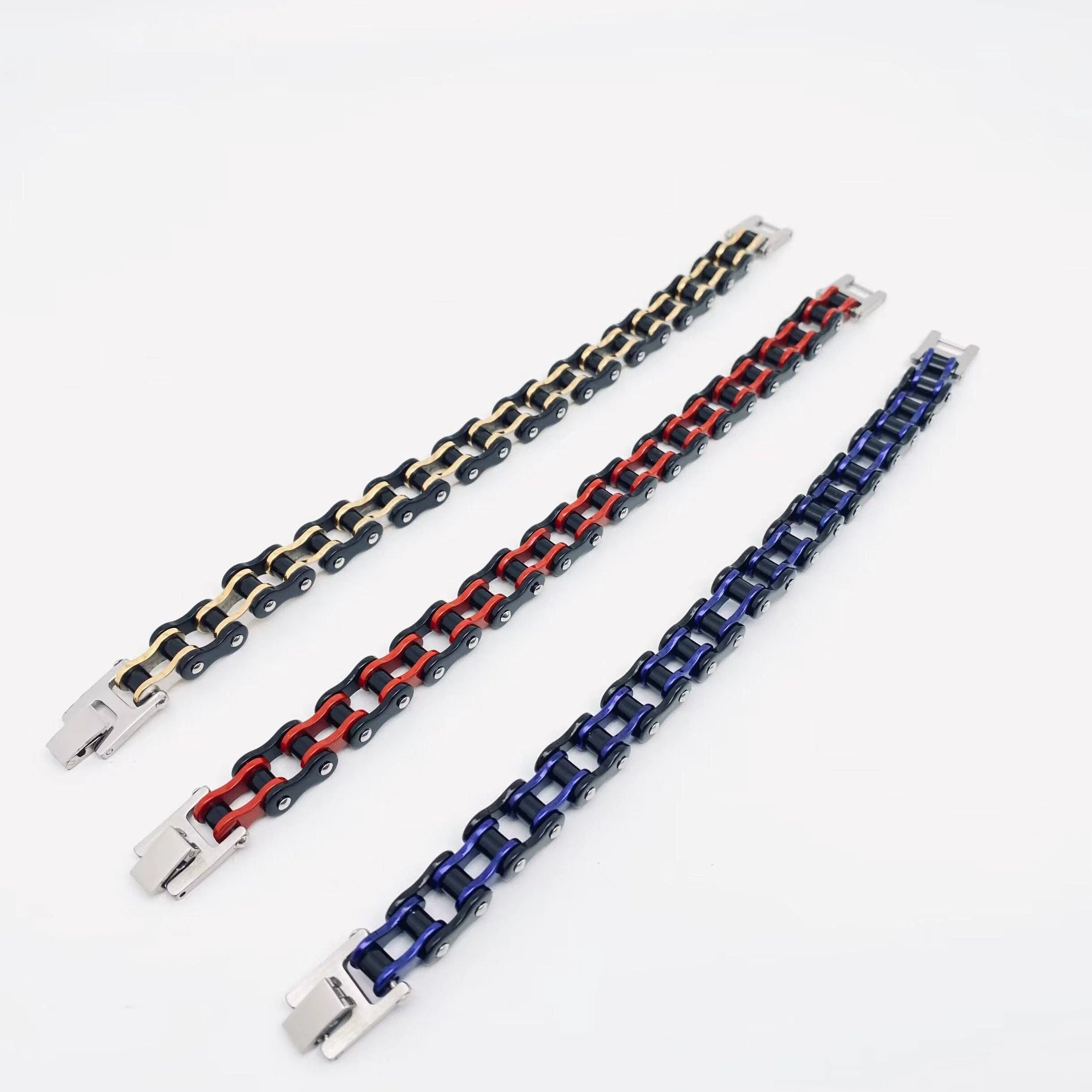 Punk Stainless Steel Motorcycle Chain Bracelet - MJ/BC - Image 5