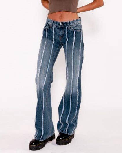 Raw stretch denim trousers - Image 2