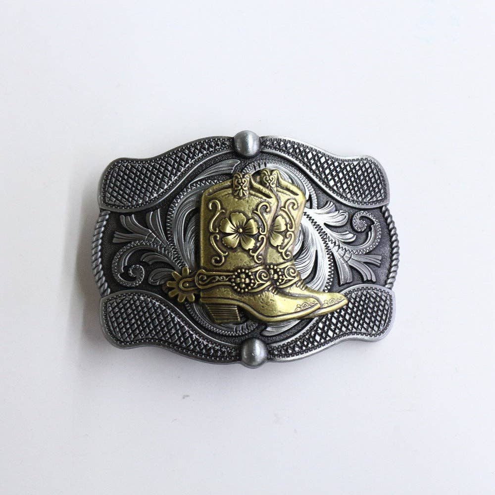 Retro Western Cowboy Skull Belt Buckle Alloy - Image 4