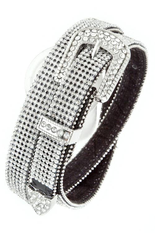 Rhinestone Skinny Belt - Image 2