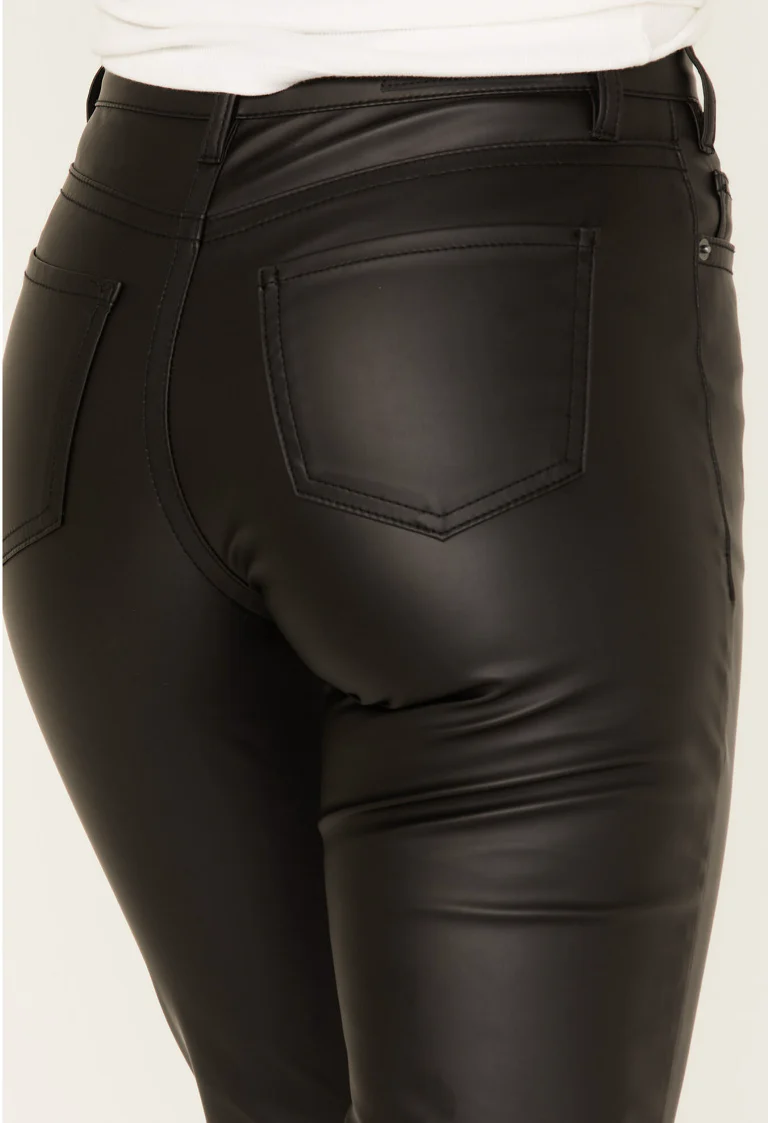 ROCK ROLL DENIM WOMEN'S PLEATHER HIGH RISE BOOTCUT PANTS STYLE RRWD4HRZQO - Image 3