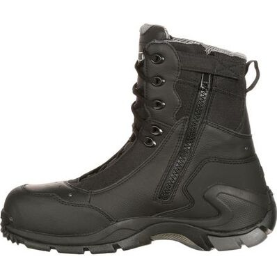 ROCKY MENS 1ST MED CARBON FIBER TOE PUNCTURE-RESISTANT SIDE-ZIP WATERPROOF PUBLIC SERVICE BOOT STYLE FQ0911113 - Image 4