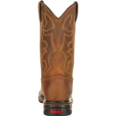 ROCKY ORIGINAL RIDE BRANSON STEEL TOE WATERPROOF WESTERN BOOTS STYLE FQ0002809 - Image 4