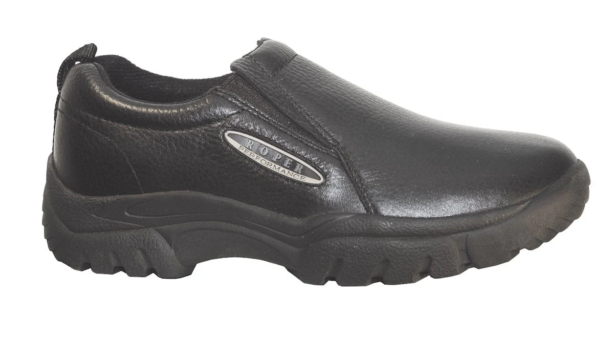 Roper Boots Mens Smooth Black Tumbled Style 09-020-0601-0208 - Image 3