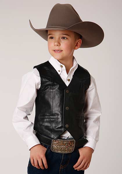 Roper Boys Lamb Skin Vest Style 02-094-0520-0500