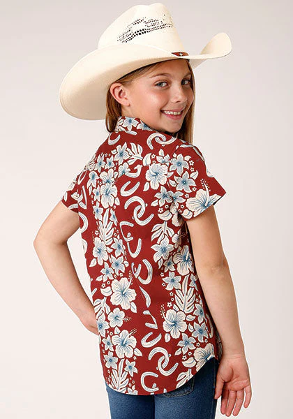 Roper Girls Short Sleeve Shirt Style 03-081-0064-0300 - Image 3