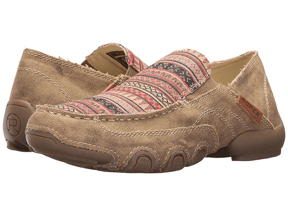 Roper Ladies Daisy Tan Driving Mocs Style 09-021-1776-2040 - Image 2